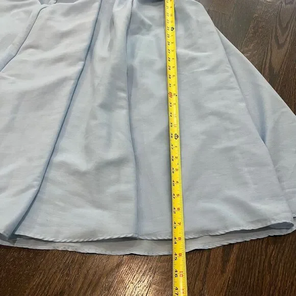 JessaKae Dress Women’s 1X Love Spell Blue Midi Smocked 3/4 Balloon Sleeve - Picture 10 of 10